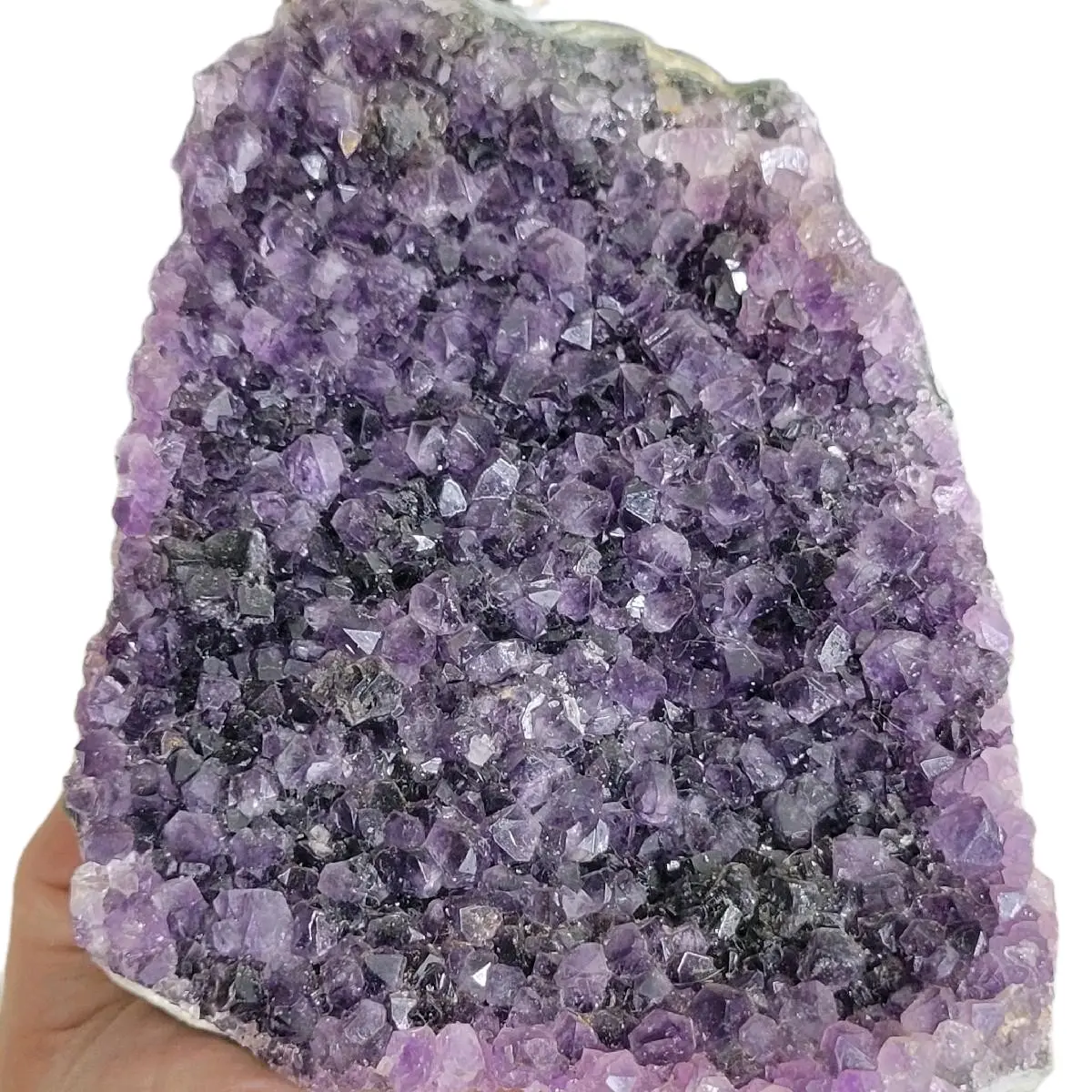 Amethyst Cut Base Crystal Cluster Home Ornament
