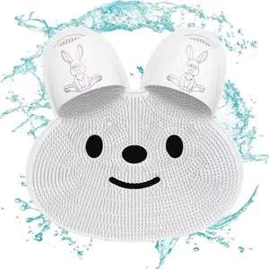 TOYO Rabbit Design Silicone Foot Scrubber, 1 Count Non-slip Foot Massage Pad, Foot Scrubber for Home Bathroom