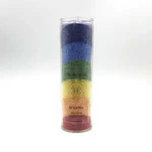 Rainbow Chakra Candle
