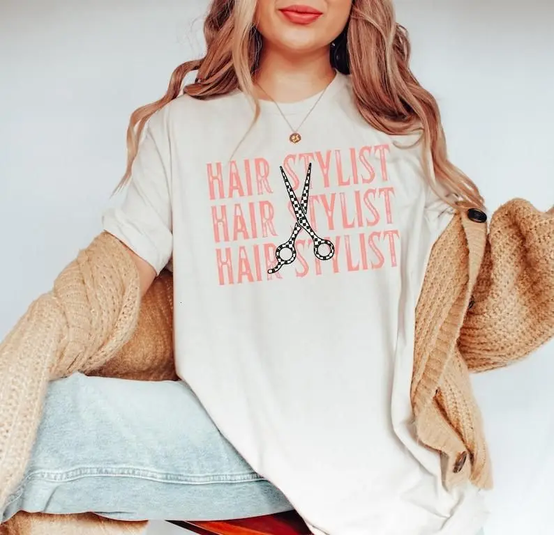 Retro Hairstylist Shirt, Cosmetology School Tee, Hair Stylist Graduation Gift