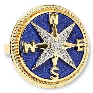 Rarities Lapis and Zircon Compass Ring
