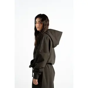 Y27 - Heavy Boxy Organic Hoodie — Volcanic Ash [520 GSM]