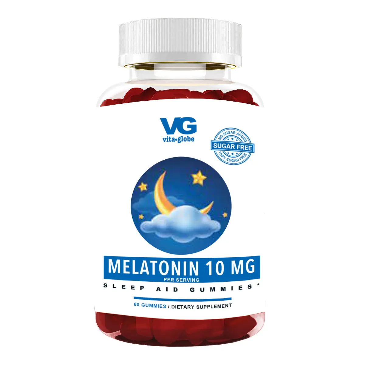 Melatonin 10mg Sugar-Free Gummies – 60ct