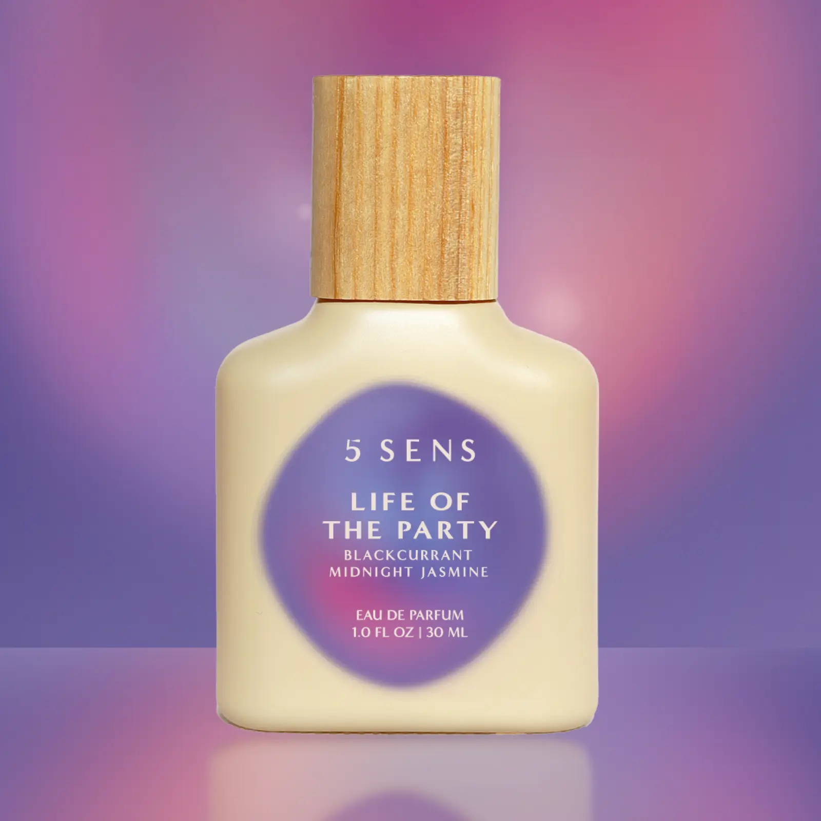 5 SENS Life of the Party Blackcurrant Perfume | Feel Confident, Walk In and Own It | Eau de Parfum 30mL & 10mL | Blackcurrant, Peach Blossom, Saffron, Midnight Jasmine | Long-Lasting Clean Vegan Fragrance