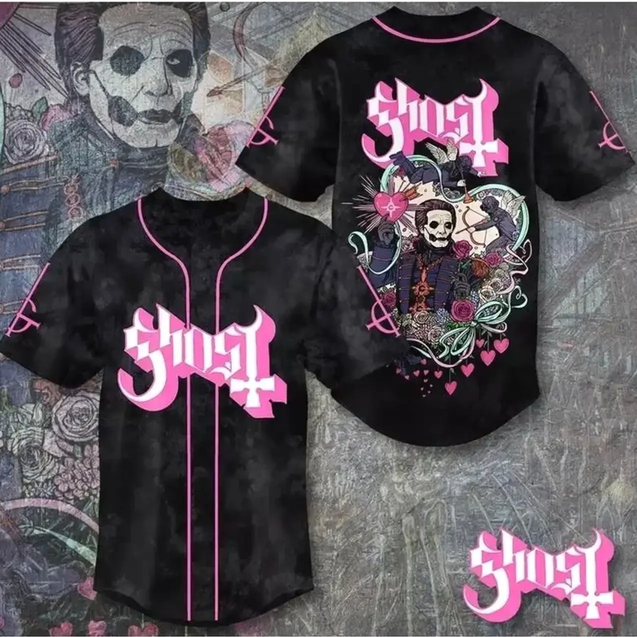 Ghost Band Baseball Jersey, Ghost Band Tour Jersey Gifts Fan, Rock Band Shirt, Trendy Baseball Jersey – Streetwear Meets Sport! 38P