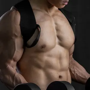 Open strap fitness heavy shoulder strap bench press shoulder lift training strap open shoulder auxiliary strap chest straight back correction strap