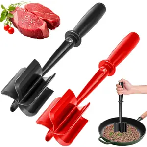 Ground Beef Chopper Tool, Meat Masher Ground Beef Heat Resistant Meat Spatula Chopper Hamburger Meat Chopper,