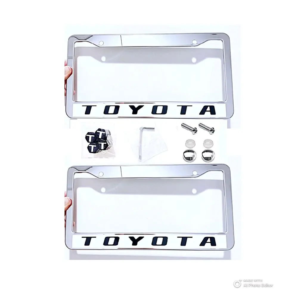 2 Pk Stainless Steel License Plate Frames