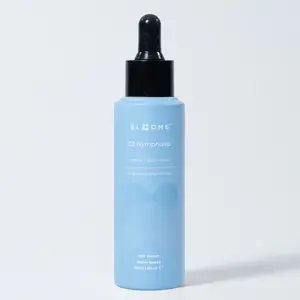 Bloome 02 Nymphaea Hair Strengthening & Scalp Balancing Serum with Aloe Vera, Caffeine, Biotin, Ginseng & Turmeric – Water-Based Treatment for Thinning Hair, Dry/Oily Scalp & Flakes – Non-Greasy
