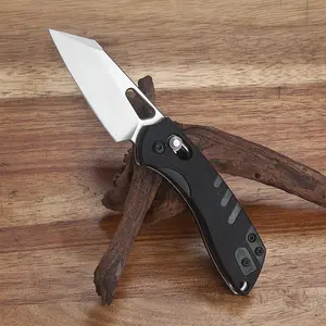 Pocket Folding Knife, 2.3" D2 Steel Blade G10 Handle, EDC Knife for Camping Fishing Hiking Outdoors Gifts