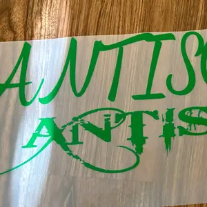 Antisocial 22 inch vinyl windshield decal