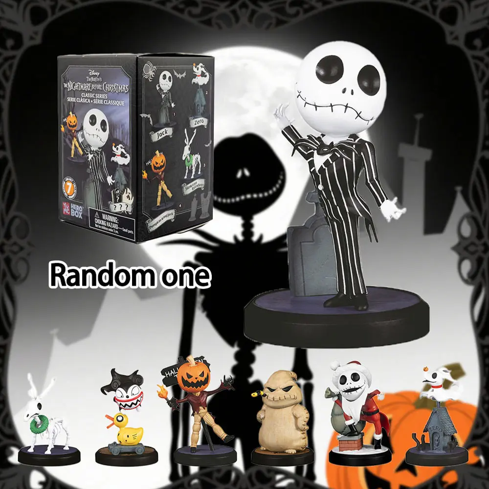 Disney Nightmare Before Christmas Jack Skellington Figurine, Collectible Figurines, Halloween Decoration, Gift Idea, High-Quality PVC Collectible Statue Collectible Toy