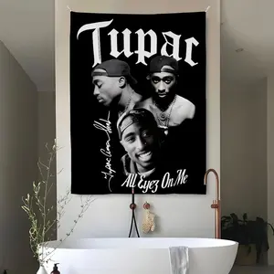Tupac Wall Tapestry 2Pac Rap Icon