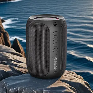 ZEALOT S32PRO Bluetooth Speaker 12W Waterproof IPX7 Portable Stereo Sound with 2500mAh Battery & Dual Pairing for 20 Hours Playtime Black Compact Durable Audio Streaming - Phone Memory Button