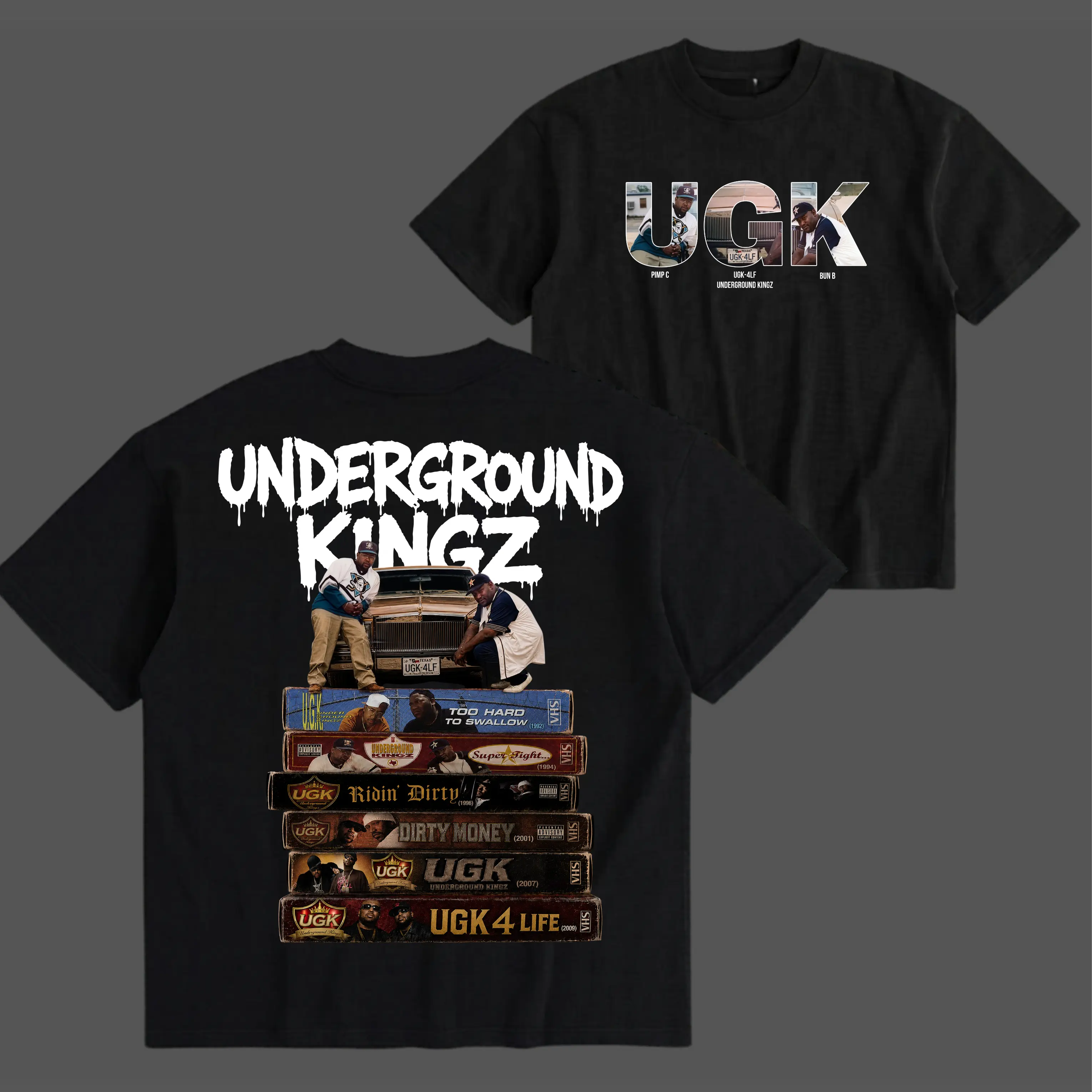 Vintage UGK Album T-shirt, Underground Kingz Graphic tee, Hip Hop Music Band Shirt, Vintage Album T-Shirt, 90s Rap Streetwear Gift, Vintage Hip Hop Graphic Tee, Unisex Shirt, Gift For Fan, For Men, For Women, Full Size, Full Color, MADE IN USA