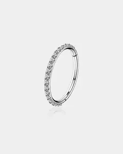 16G CZ Hinged Segment Cartilage Ring