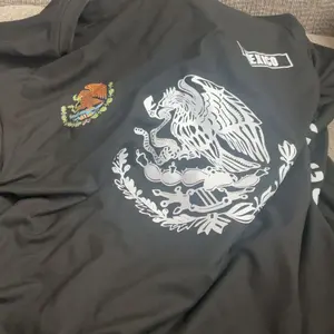 Men's Sporty Round Neck Long Sleeve T-Shirt for Spring & Fall, Mexican Eagle Snake Letter Pattern, Comfortable Streetwear