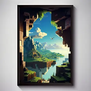 1pc of Frameless Canvas, My World Canvas Wall Art Poster, Unique Creative Wall Art, Suitable for Living Room, Bedroom, Office, Restaurant, Bar Wall Decoration, Artwork, Perfect Gift And Decor, Poster