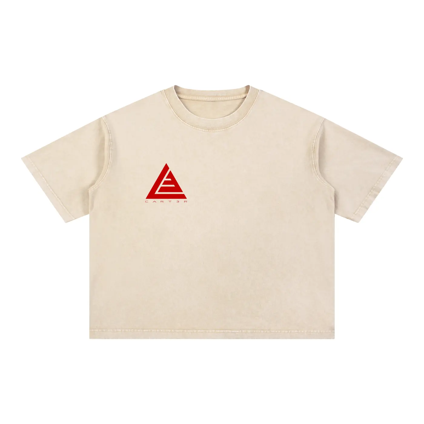 "Win The Day" Mineral Wash Boxy Cotton T-Shirt