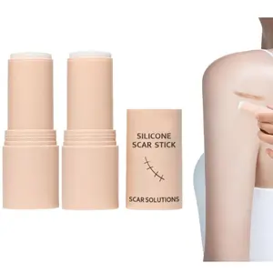 Skin Scar Solutions Stick 60% Silicone Scar Stick. Thick Solid Velvety Film for Scars. Formula Infused with Centella Asiatica Extracts and Vitamin E. Soothing and Occlusive Gentle for All Skin Scar Types