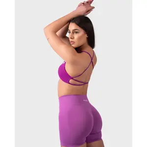 Evolve Backless Sports Bra - Bright Purple