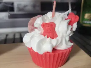 Pink Cupcake 🧁 Candles. Cotton Candy Scented Candle candle