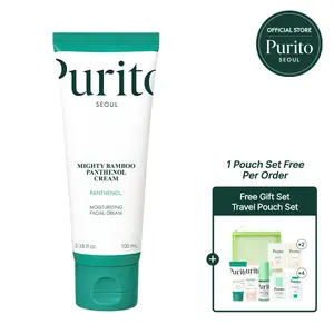 [Purito Official] Mighty Bamboo Panthenol Cream I 10% Panthenol for Post-Acne Moisturizer Recovery & Glow Boost Silicone-Free Non-Comedogenic Vegan I Korean Skincare