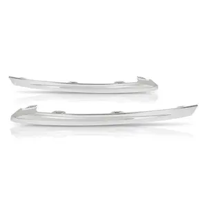 Fit For 2022-2024 Volvo XC60 Right+Left Side Front Bumper Molding Trim Chrome