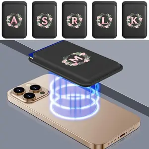 Slim Elastic Magsafe Cardholder, Vegan Leather Design, Integrated Magnet Feature, Compatible with Apple & Samsung Devices