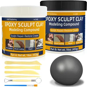 Epoxy Clay, 2lb Epoxy Sculpt Modeling Clay High Adhesive Pool Putty for Leaks Underwater Self-Hardening AB Modeling Compound DIY Magic Sculpt Paste for Sculpting Repairing Filling