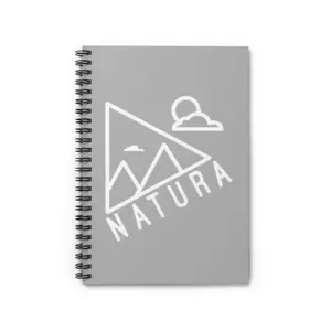 Natura Spiral Notebook - Aesthetic Nature-Inspired Journal, Perfect for Students, Artists, Nature Lovers, Gifts, Eco-Friendly