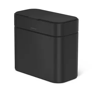 Compost Caddy, Detachable and Countertop Bin, 4 Liter / 1.06 Gallon, Matte Black