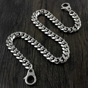 14"~ 36" Strong Silver Stainless Steel Mens Biker Rocker Punk Wallet Chain