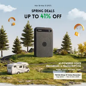 [2026]New Version Mobvoi TicNote Lite AI Voice Recorder, AI Note Taking Device w/Instant Transcribe & Summarize, APP Control, Support 120+ Languages, AI Recorder w/Display for Meeting, Calls,Travels, Remote Work and Immigrantion Situation