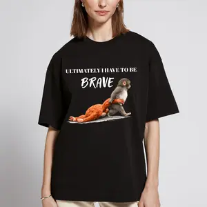 I Have To Be Brave Punch Baby Monkey Unisex Shirt Sweatshirt Hoodie - Love Punch The Monkey Comfort Colors Shirt