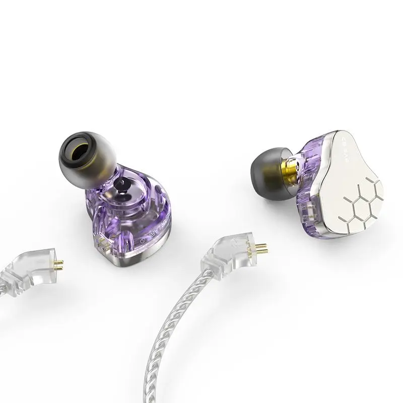 1BA+1DD in-ear Monitor, HiFi Bass In-ear Earphone, IEM Wired Headphones, HiFi Stereo Sound Earphones Noise Cancelling Earbuds Wired with Case, Audio