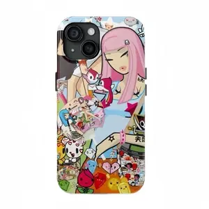 Cool Girl Tokidoki Themed Phone Case Premium Matte Texture, Protection, Shockproof,  Anti-Fingerprint For IPhone 17-12, Pro Max, Pro Plus, and Samsung S25-22 Protection Safety