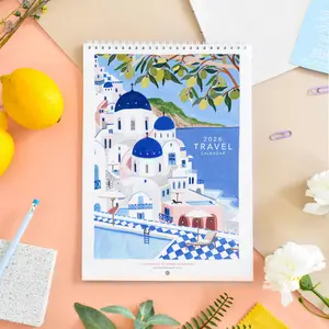 Calendar, 2026 Travel Calendar, Monthly Calendar, Travel wall Calendar, Illustrated 12 Month Calendar, Travel Gift, Wall Decor