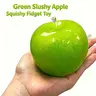 Handmade Green Slushy Squishy Stress Ball - Flexible TPU Sensory Squeeze Squishies Toy (3+ Age), All Grip Strength Desk Relief Item, Whimsical Gift for Toys for Grown Ups Fidgeters