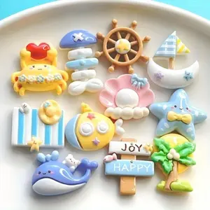 Cute Ocean Theme Refrigerator Magnets, Magnetic, Perfect for Kitchen or Office Decor, Ideal for Whiteboard Decoration, Home Décor Essentials, Ocean Theme Design, Decorating Needs