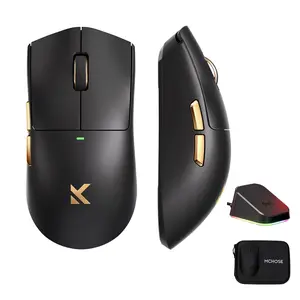 MCHOSE K7 Ultra Wireless Esports Gaming Mouse with Magnetic Charging Dock PAW3950 Sensor 42000 DPI Dual 8000Hz Polling Rate 3-Mode Connection 59g Lightweight Omron Optical Switches for FPS MOBA Office