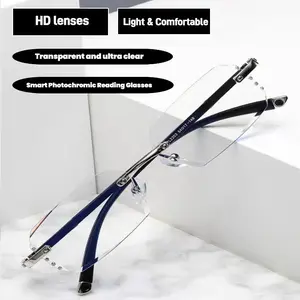 Smart reading glasses featuring adaptive autofocus that automatically adjusts for optimal clarity. With integrated blue light filtering and cushioned nose pads, they provide comfortable, all-day viewing for computers, TVs, and books.