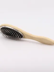 Wooden Handle Steel Tooth Comb for Wigs, Ideal for Wig Styling and Maintenance, Durable Design for All Hair Types