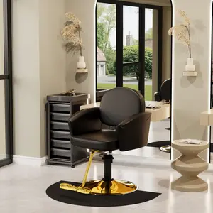 Baasha Professional Salon Chair, Hair Chair with Upgraded Comfortable Cushion, 360°Swivel Styling Chairs for Hair Stylist, Professional Stylist Chairs for Salon