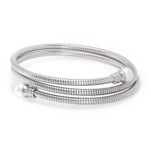 Steel by Design Snake Coil Wrap Bracelet