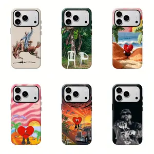 DTMF Funny cartoon beach heart phone Cases For iPhone 12/13/14/15/16/17 Promax Pro Plus and 17 Air ,Perfect for Her/Him fashionable gift
