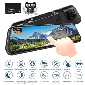 10 Inch Dash Cam Night Vision 1080P Full Touch Screen Front  Super Night Vision, Parking Monitoring, and Reversing Assist Function,for Valentine’s Day Gift