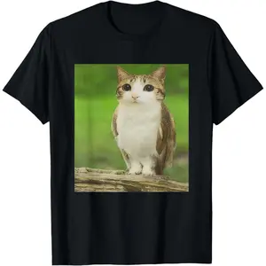 Cat Owl Funny Cursed Internet Trendy Meme T-Shirt Funny Tee