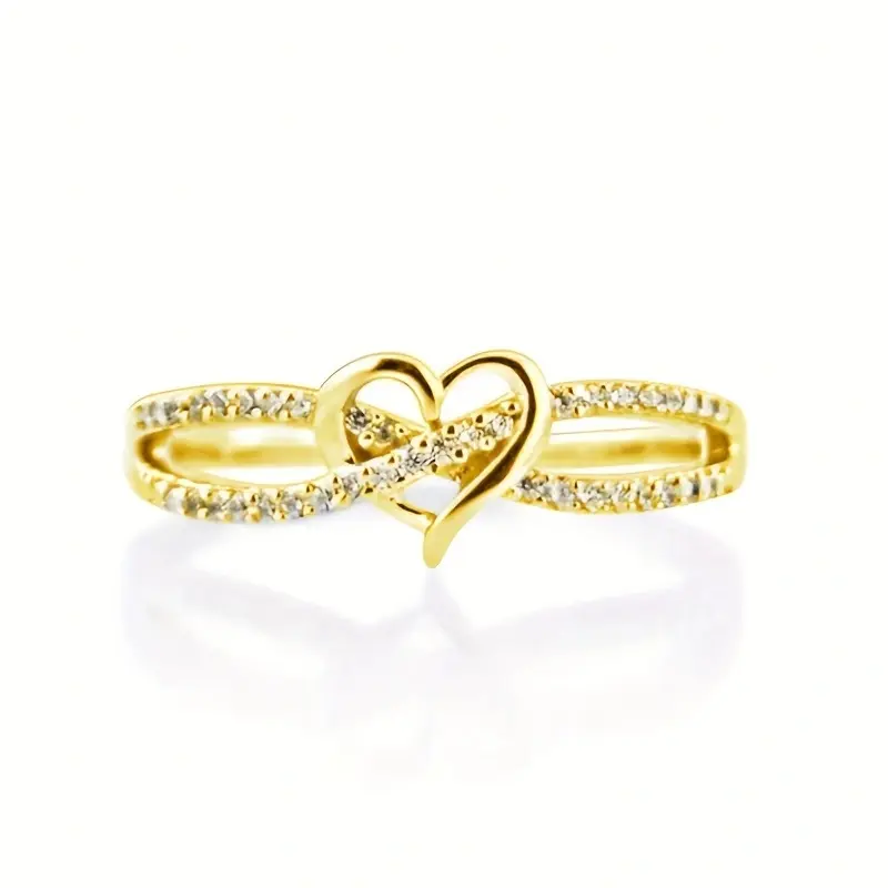 Love Infinite Symbol Ring, High-end Light Luxury Zircon Ring, Dating, Engagement, and Anniversary Ring