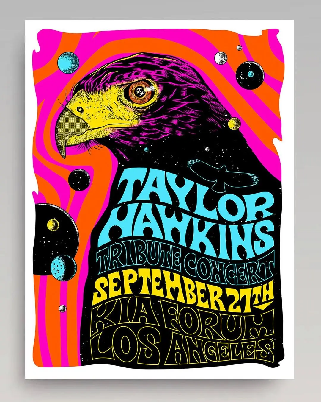 Retro Concert Poster – Taylor Hawkins Memorial Art Print